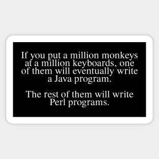 Perl Programs Sticker